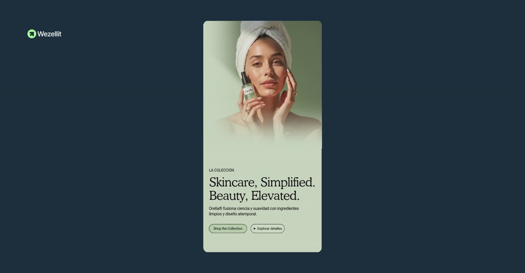 Sección hero video banner y popup - Shopify - Componente web