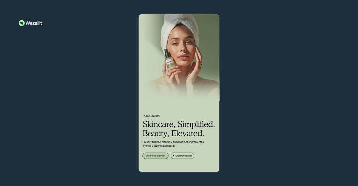 Sección hero video banner y popup - Shopify - Componente web
