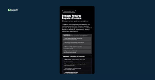 Sección Comparativa de Audiencia - Shopify - Componente web