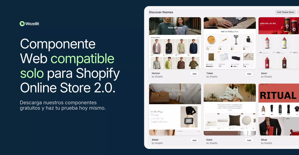 Pack Starter Componentes Sección + Bloque Liquid – Shopify - Descarga Gratis