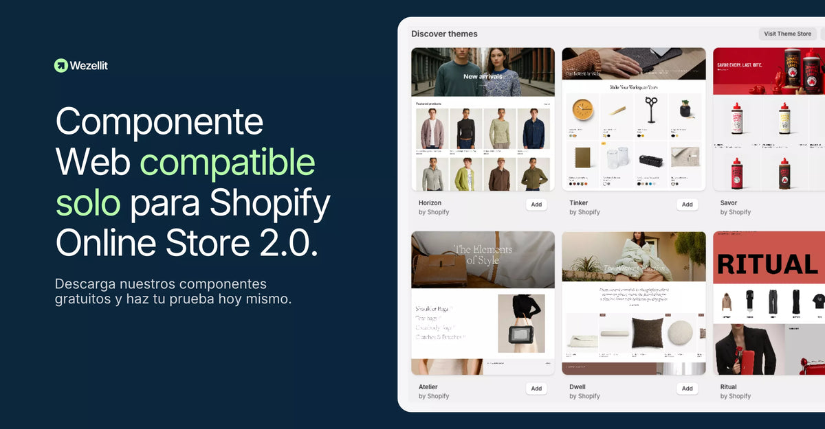 Pack Starter Componentes Sección + Bloque Liquid – Shopify - Descarga Gratis