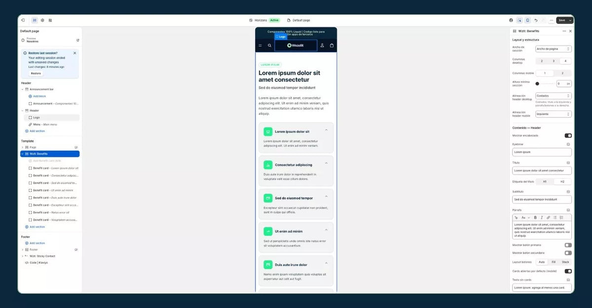 Benefits Grid Section - Modular Card Grid - Shopify - Web Component