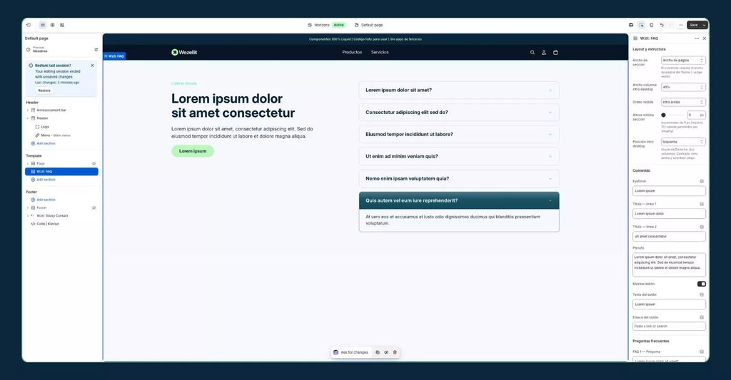 Simple FAQ Section - Shopify - Web Component