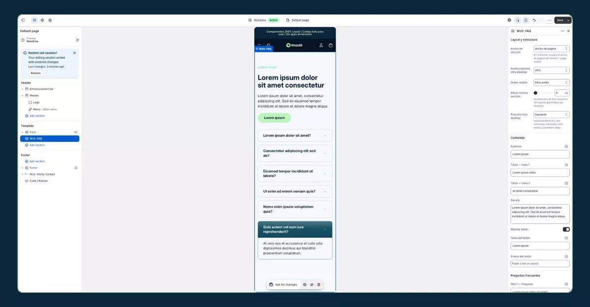 Simple FAQ Section - Shopify - Web Component