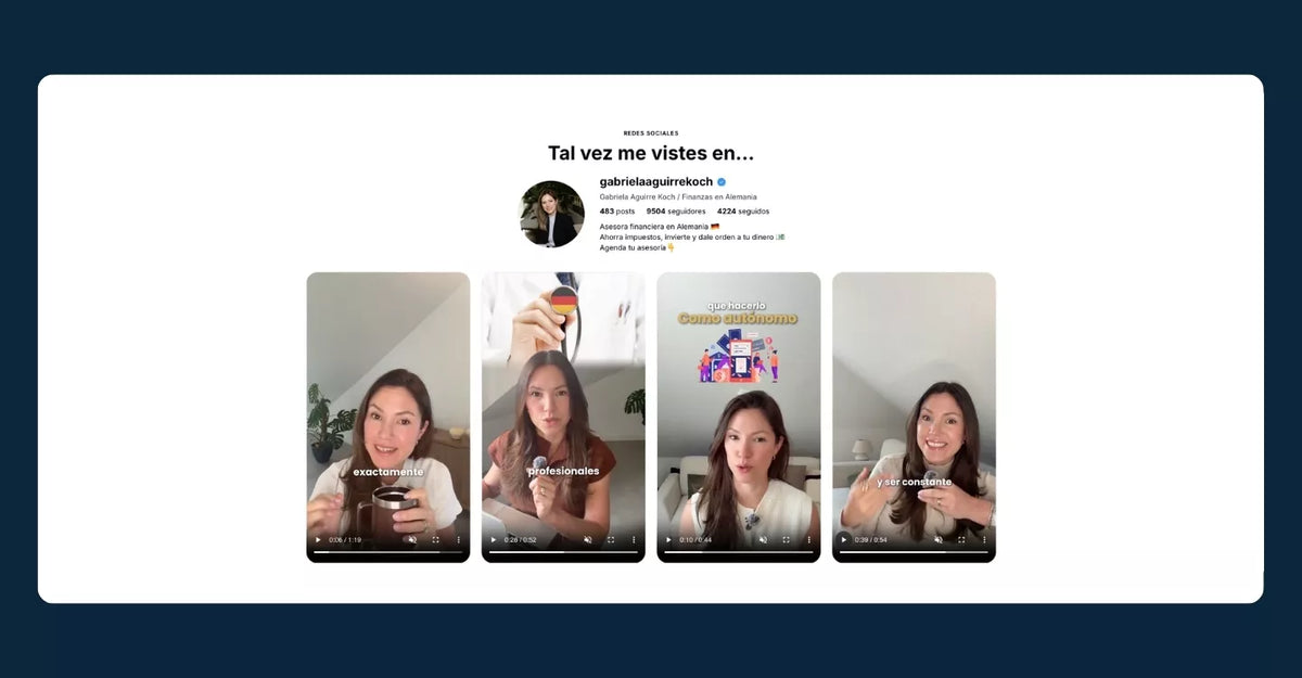 Sección Instagram - Shopify - Componente web