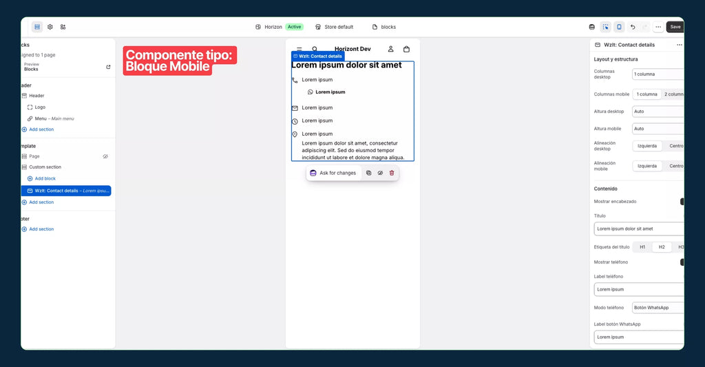 Pack Starter Componentes Sección + Bloque Liquid – Shopify - Descarga Gratis
