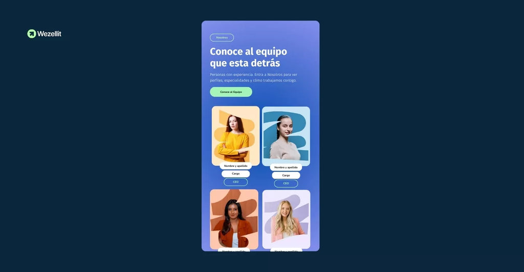 Meet the team section - shopify - Web component